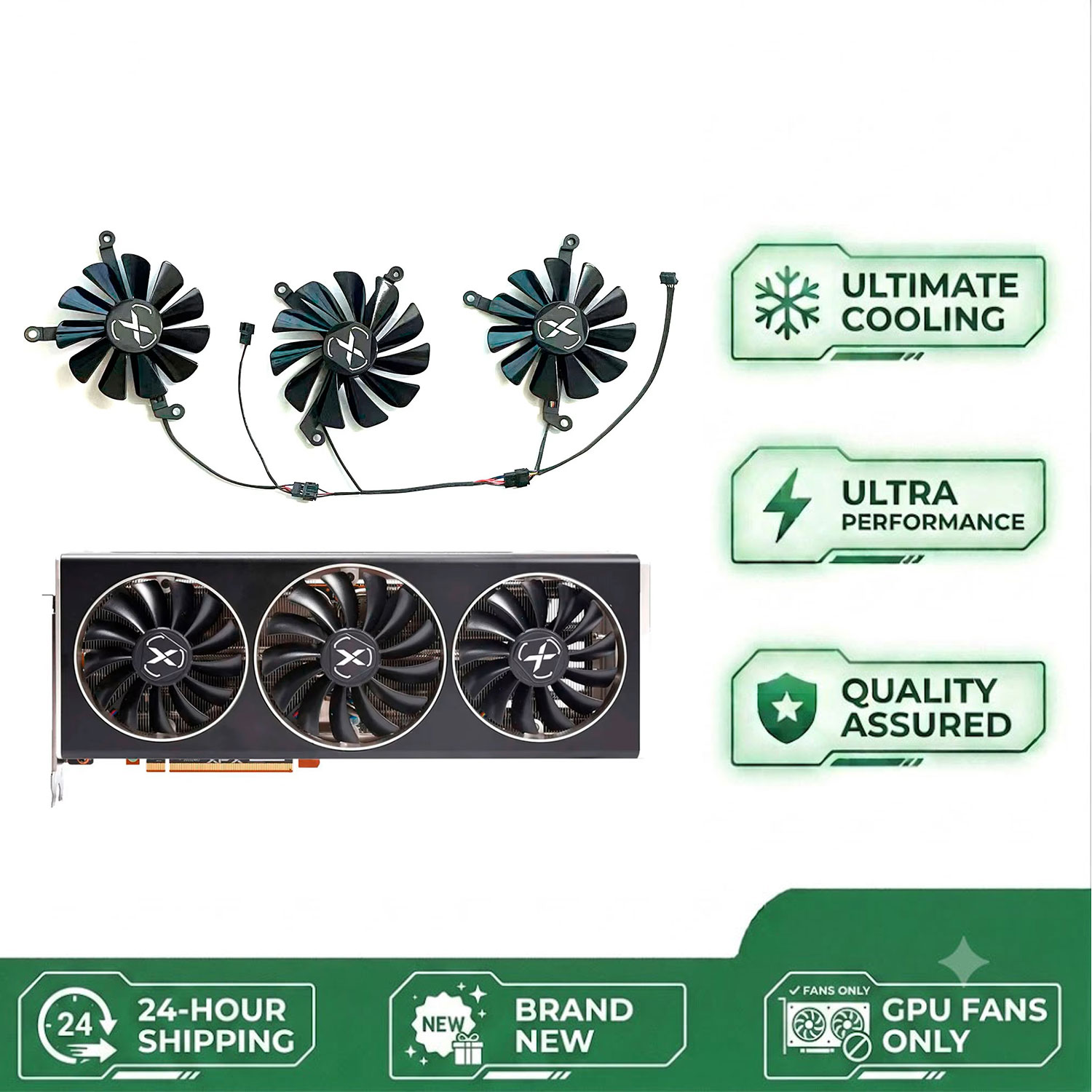 Rx 6700 Xt 12Gb Graphics Card - Nuevo ventilador de GPU para bricolaje,